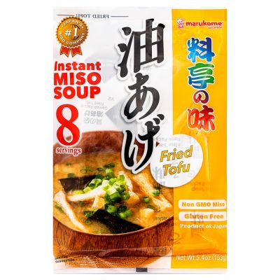 Marukome Instant Miso Soup &lpar;Fried Tofu & Wakame Seaweed&rpar; 油あげ