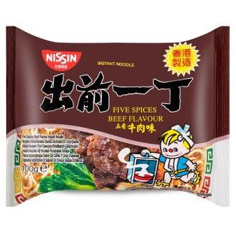 Nissin Beef Flavour Noodles 出前一丁 五香牛肉味湯麵
