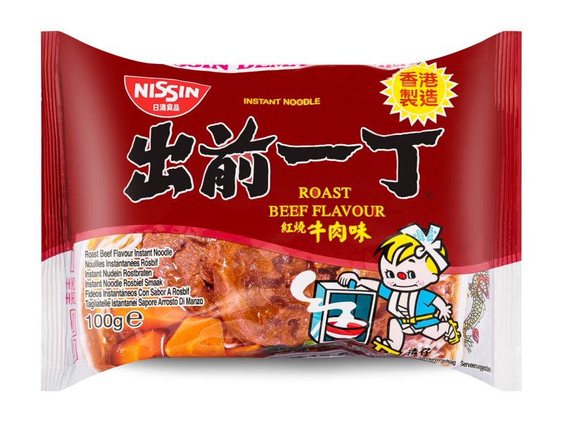 Click Here To Enlarge This Photo Of Nissin Roast Beef Flavour Noodles 出前一丁 紅燒牛肉味湯麵