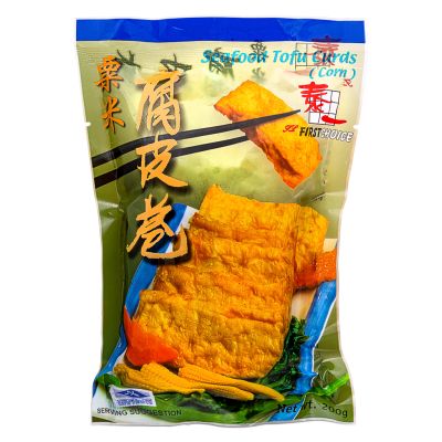 First Choice Seafood Tofu Curds &lpar;Corn&rpar; 泰一 栗米腐皮卷