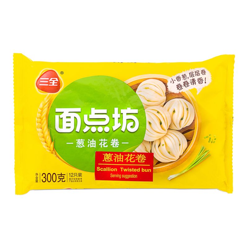 Click Here To Enlarge This Photo Of SQ Scallion Twisted Bun 三全 面點坊 蔥油花卷