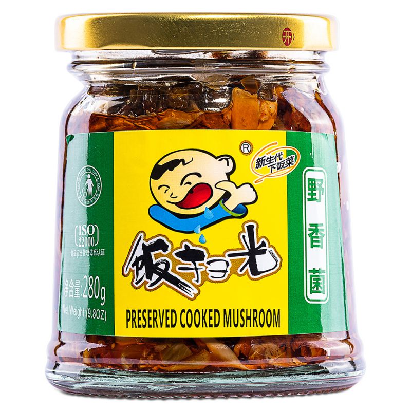 Click Here To Enlarge This Photo Of FSG Preserved Cooked Mushroom 飯掃光 野香菌