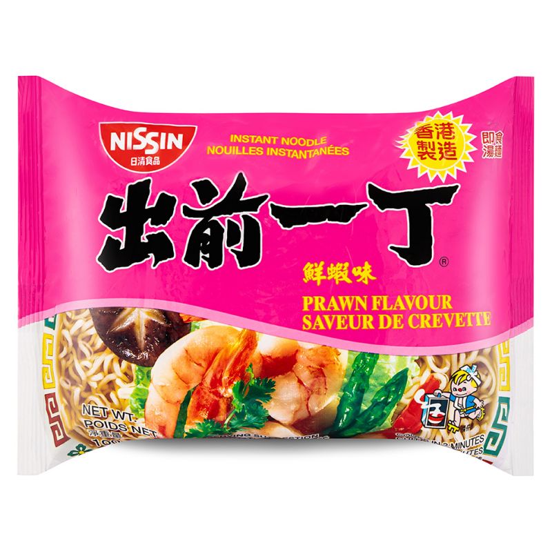 Click Here To Enlarge This Photo Of Nissin Prawn Flavour Noodles 出前一丁 鲜蝦味湯麵