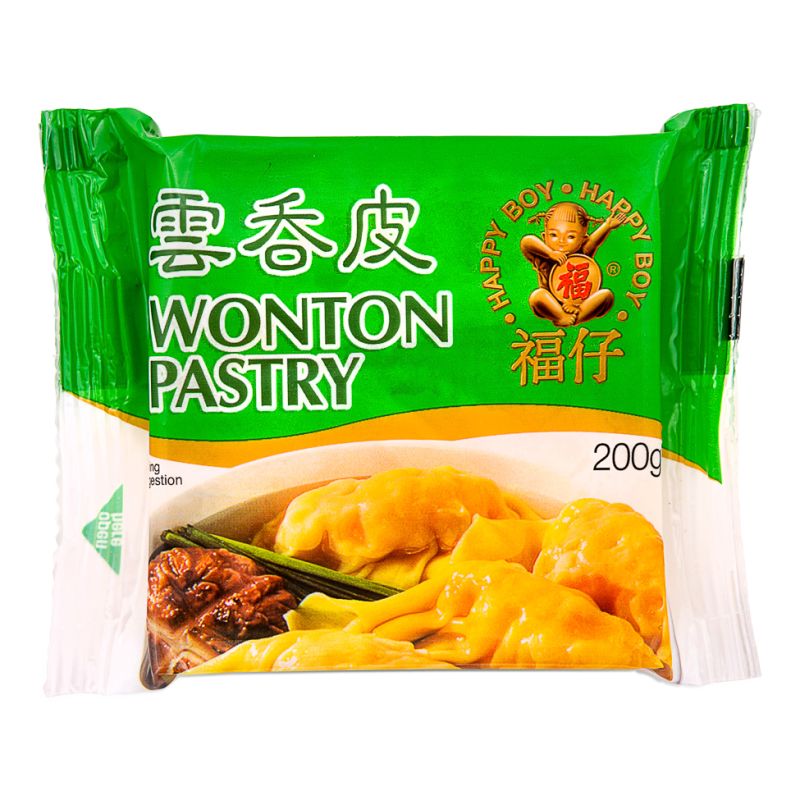 Click Here To Enlarge This Photo Of Happy Boy Wonton Pastry 福仔 雲吞皮