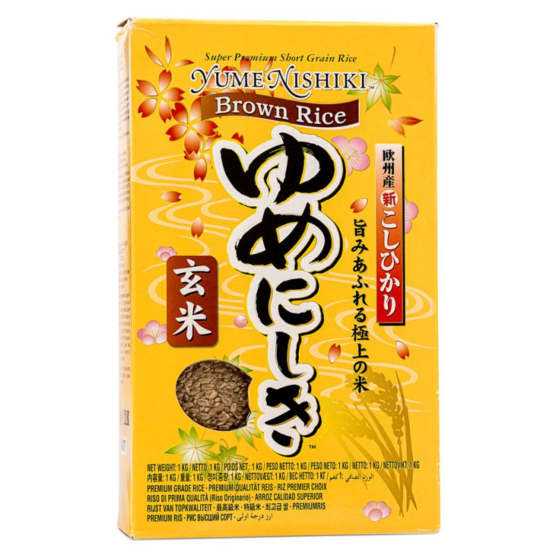 Click Here To Enlarge This Photo Of Yume Nishiki Super Premium Short Grain &lpar;Brown Rice&rpar; ゆめにしき玄米 1kg