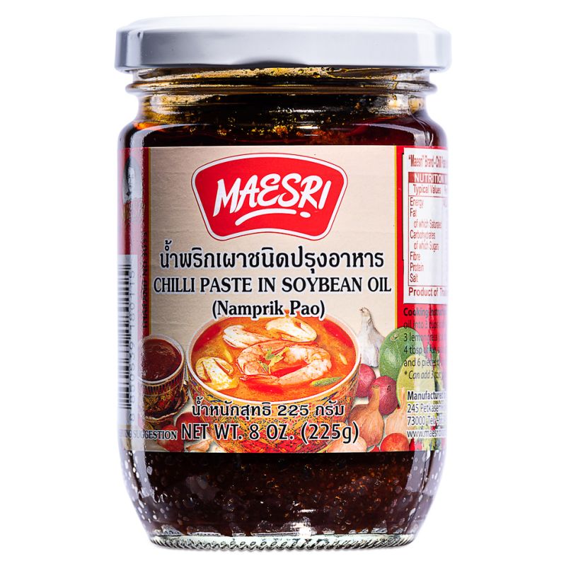 Click Here To Enlarge This Photo Of Maesri Chilli Paste In Soybean Oil &lpar;Namprik Pao&rpar;