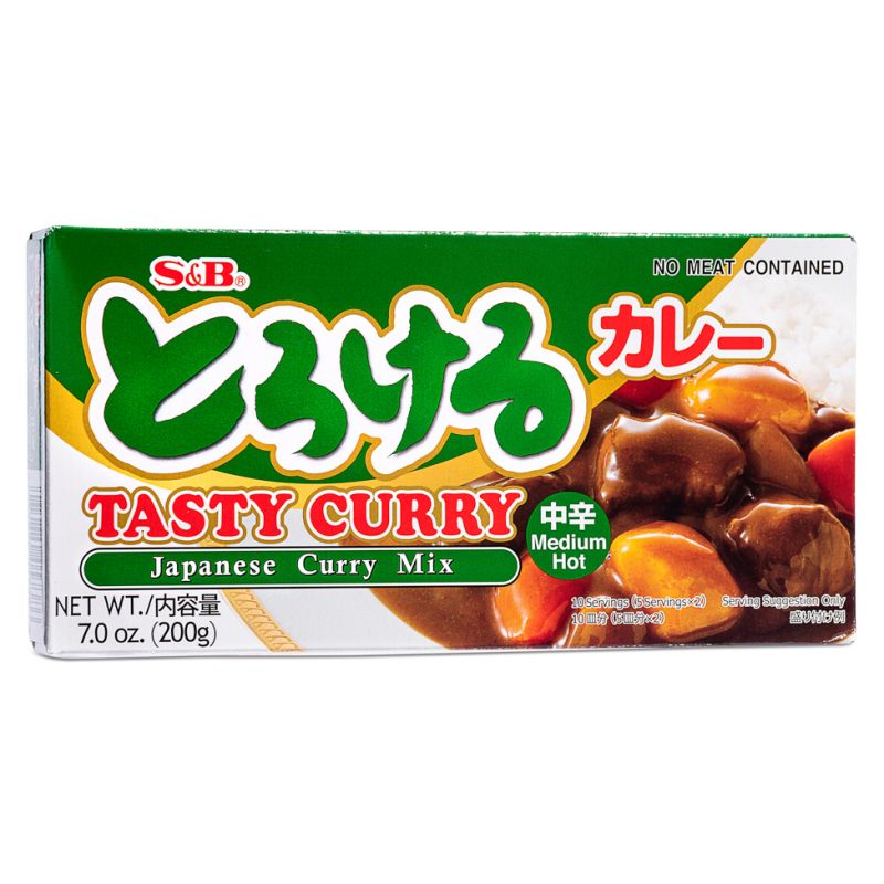 Click Here To Enlarge This Photo Of S&B Tasty Curry Japanese Curry Mix &lpar;Medium Hot&rpar; とろける カレー &lpar;中辛&rpar;