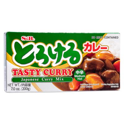 S&B Tasty Curry Japanese Curry Mix &lpar;Medium Hot&rpar; とろける カレー &lpar;中辛&rpar;