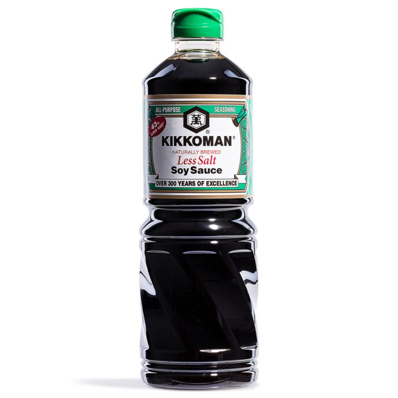 Click Here To Enlarge This Photo Of Kikkoman Naturally Brewed Less Salt Soy Sauce &lpar;L&rpar; 萬字 少鹽醬油 &lpar;大&rpar;