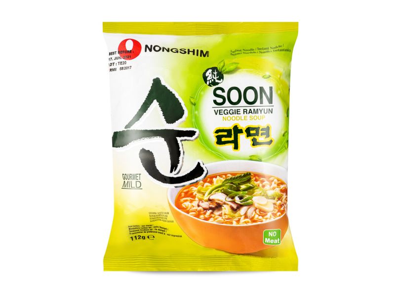 Click Here To Enlarge This Photo Of Nong Shim Soon Veggie Ramyun Noodle Soup 농심 순라면