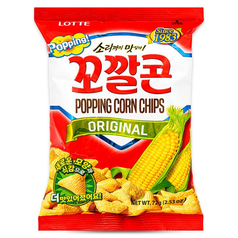 Click Here To Enlarge This Photo Of Lotte Kok Kal Cone Popping Corn Chip &lpar;Original&rpar; 롯데 꼬깔콘