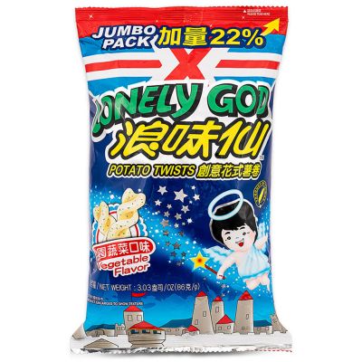 Want Want Lonely God Potato Twists &lpar;Vegetable&rpar; 旺旺 浪味仙創意花式薯卷 &lpar;田園蔬菜口味&rpar;