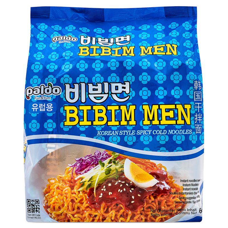 Click Here To Enlarge This Photo Of Paldo Bibim Men Korean Style Spicy Cold Noodle &lpar;Multipack&rpar; 韓國乾拌麵 &lpar;5包裝&rpar;