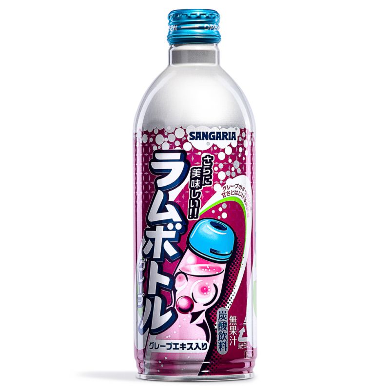 Click Here To Enlarge This Photo Of Sangaria Ramu Bottle Grape Carbonated Drink