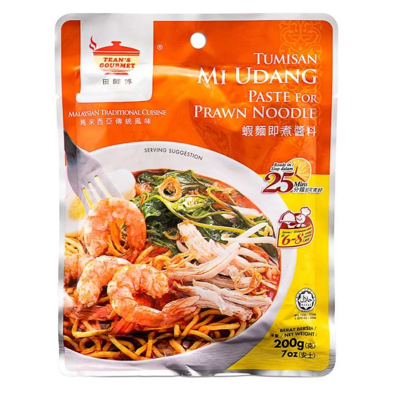 Click Here To Enlarge This Photo Of Tean's Gourmet Tumisan Mi Udang Paste for Prawn Noodle 田師傅 蝦麵即煮醬料
