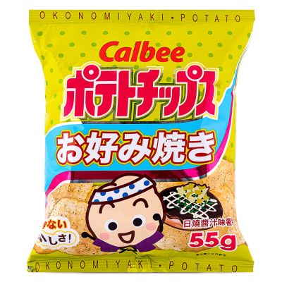 Calbee Okonomiyaki Potato Chips 卡樂B 日燒醬汁味薯片