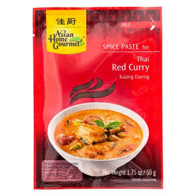 Asian Home Gourmet Spice Paste for Thai Red Curry Kaang Daeng - Mild