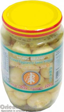 Click Here To Enlarge This Photo Of Hong Brand Pickled Eggplant in Sweet Vinegar 康牌 甜酸青茄子