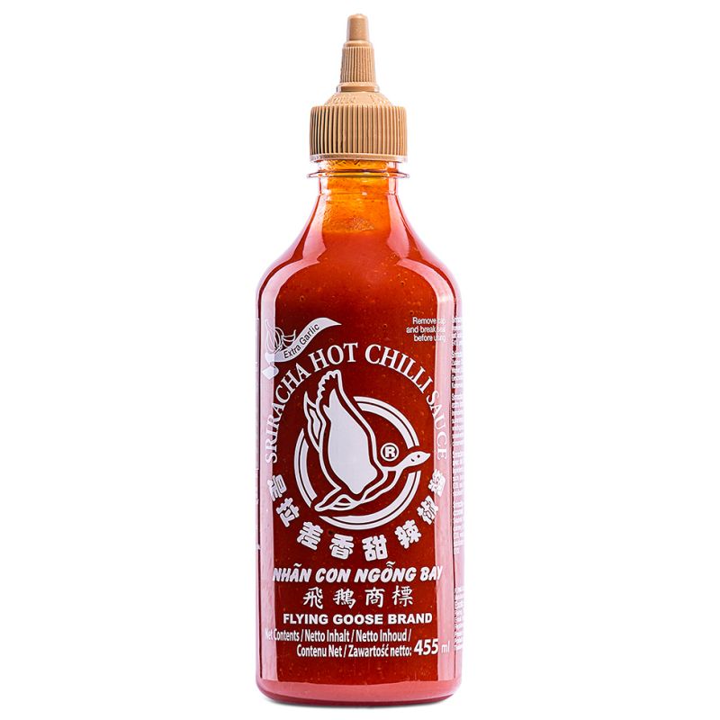 Click Here To Enlarge This Photo Of Flying Goose Sriracha Hot Chilli Sauce &lpar;Extra Garlic&rpar; 飛鵝商標 是拉差香甜辣椒醬 &lpar;蒜蓉&rpar;