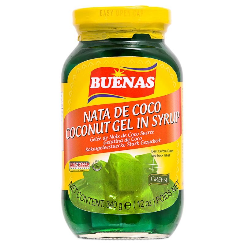 Click Here To Enlarge This Photo Of Buenas Nata de Coco Coconut Gel in Syrup &lpar;Green&rpar;