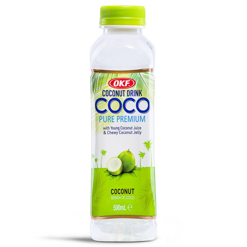 Click Here To Enlarge This Photo Of OKF Coconut Drink with Young Coconut Juice & Chewy Coconut Jelly