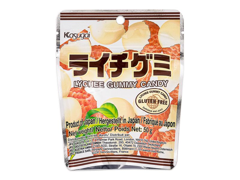 Click Here To Enlarge This Photo Of Kasugai Lychee Gummy Candy ライチグミ