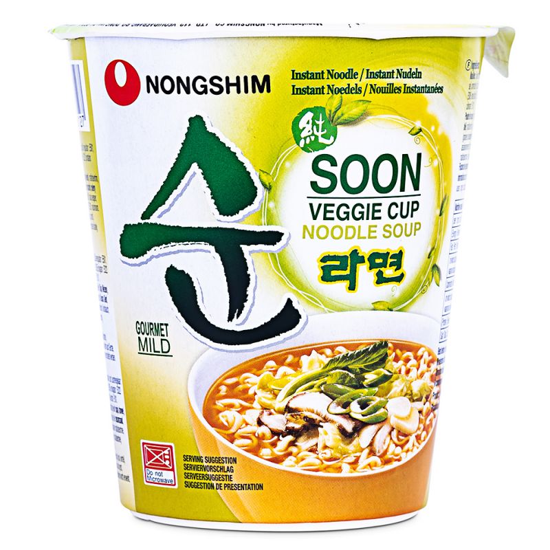 Click Here To Enlarge This Photo Of Nong Shim Soon Veggie Cup Ramyun Noodle Soup 농심 순라면