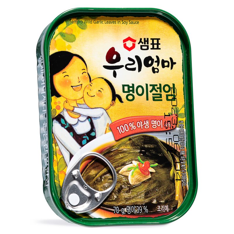 Click Here To Enlarge This Photo Of Sempio Wild Garlic Leaves in Soy Sauce 명이절임 100&percnt; 야생 명이 사용