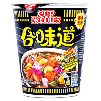 Nissin Black Pepper Crab Flavour Cup Noodle 合味道 黑胡椒蟹味 杯面
