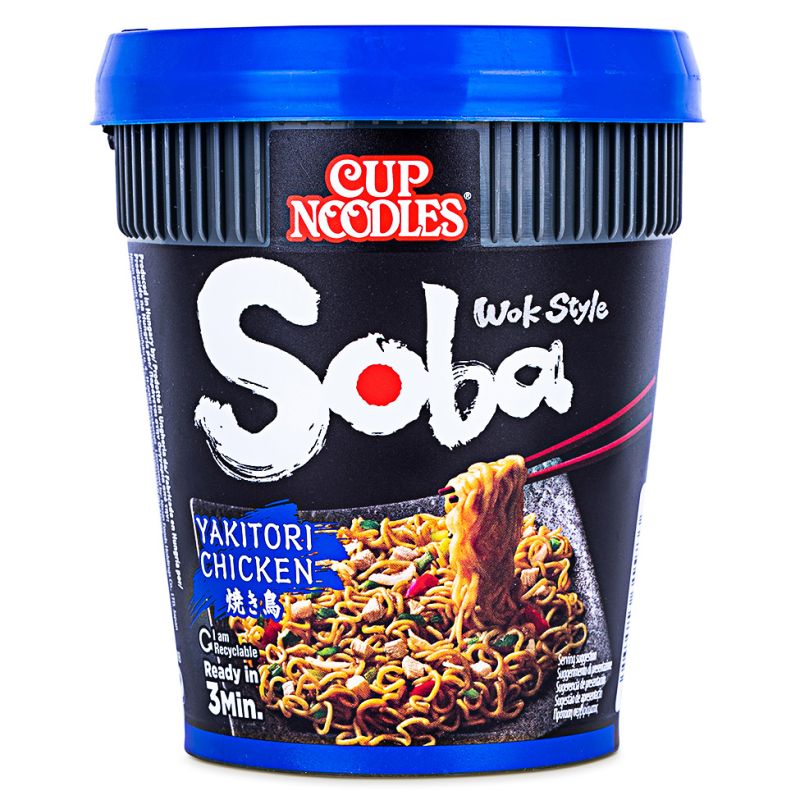 Click Here To Enlarge This Photo Of Nissin Soba Cup Noodles &lpar;Yakitori Chicken&rpar;