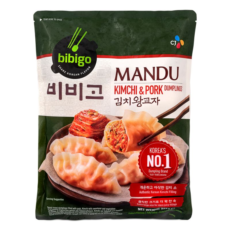 Click Here To Enlarge This Photo Of CJ Bibigo Mandu Dumpling &lpar;Kimchi & Pork&rpar; 김치왕교자