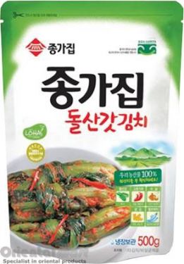 Click Here To Enlarge This Photo Of Chongga Gat &lpar;Dolsangat&rpar; Kimchi 종가집 돌산갓김치