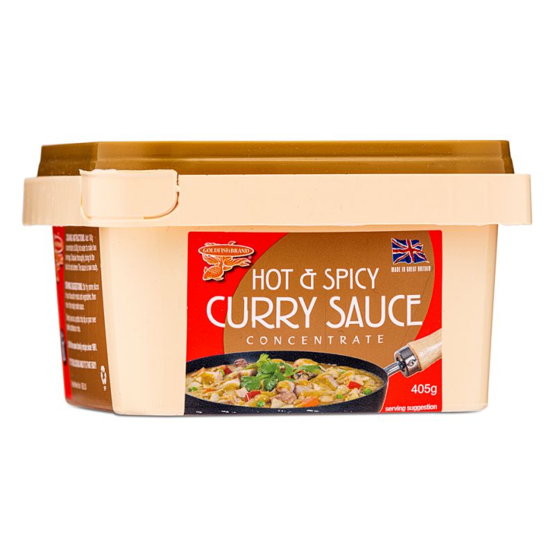 Click Here To Enlarge This Photo Of Gold Fish Brand Hot & Spicy Curry Sauce Concentrate