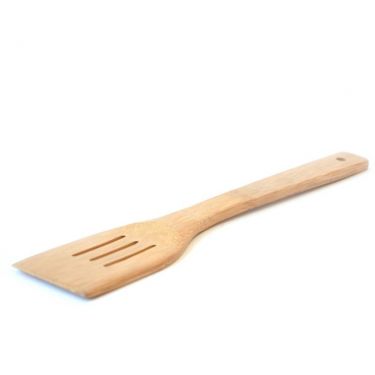 Click Here To Enlarge This Photo Of Slotted Bamboo Spatula