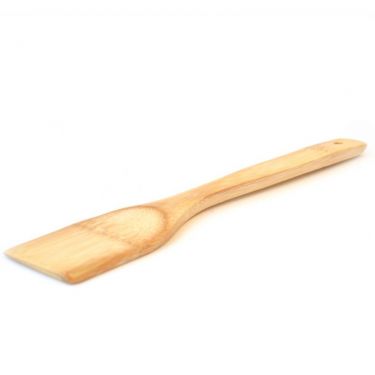 Click Here To Enlarge This Photo Of Straight Bamboo Spatula