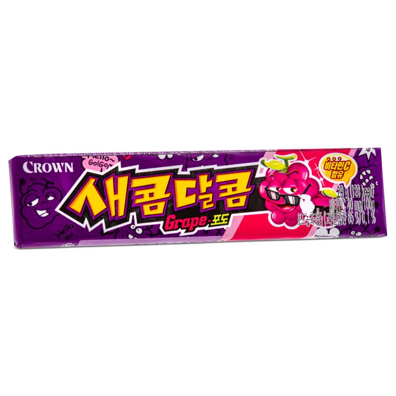 Click Here To Enlarge This Photo Of Crown Secom-Dalcom Caramel &lpar;Grape&rpar; 새콤달콤 &lpar;포도&rpar;