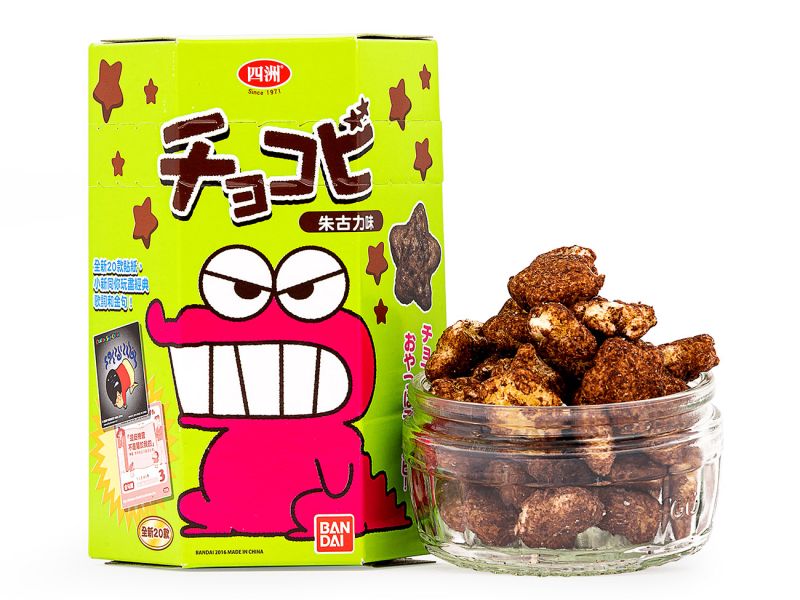 Click Here To Enlarge This Photo Of Four Seas Crayon Shinchan Corn Snack &lpar;Chocolate&rpar; 四洲 蠟筆小生粟米星 &lpar;朱古力味&rpar;