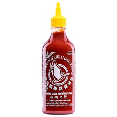 Flying Goose Sriracha Hot Chilli Ginger Sauce &lpar;Ingwer&rpar; 飛鵝商標 是拉差香甜辣椒醬 &lpar;薑味&rpar;