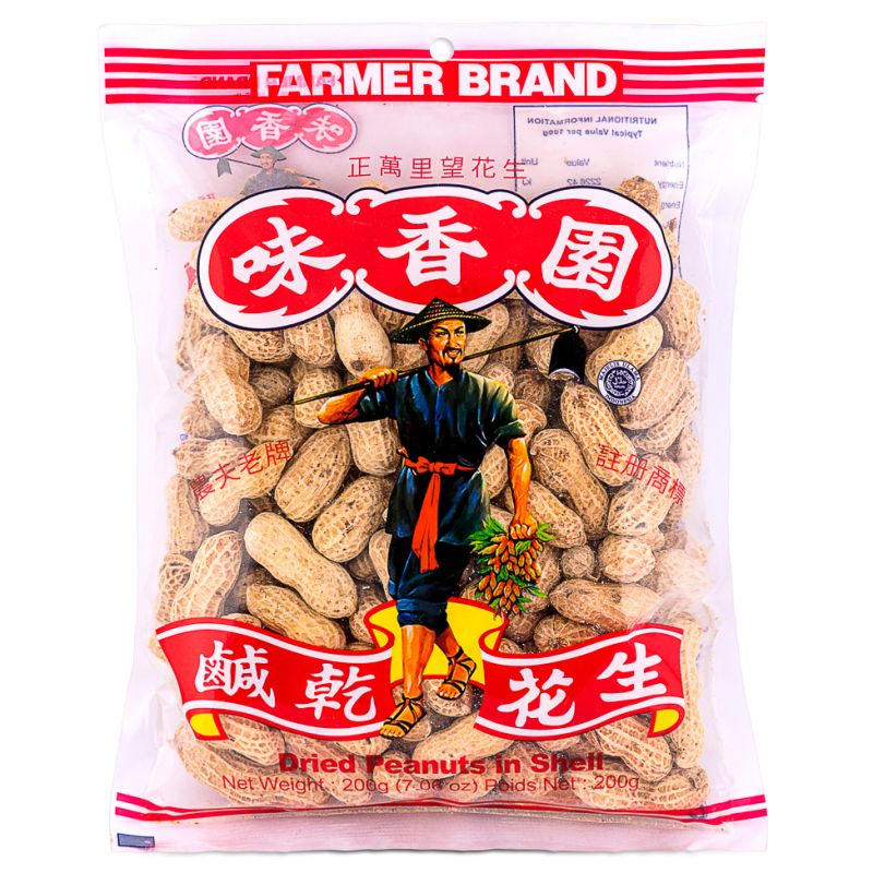 Click Here To Enlarge This Photo Of Farmer Brand Dried Peanuts In Shell 味香園 鹹乾花生