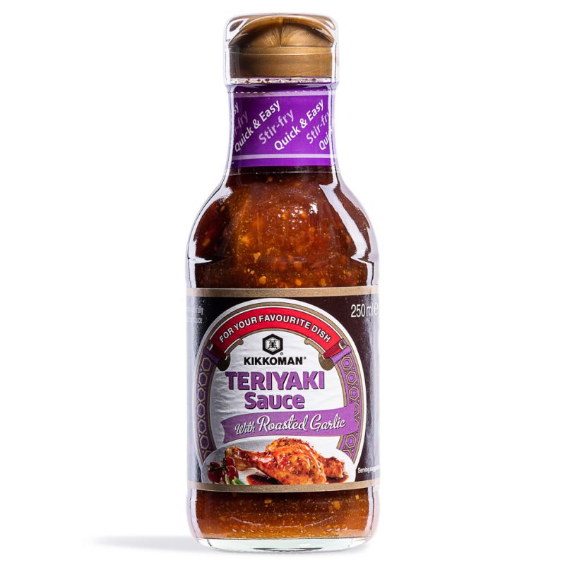 Click Here To Enlarge This Photo Of Kikkoman Teriyaki Sauce with Roasted Garlic 萬字 烤蒜照燒醬