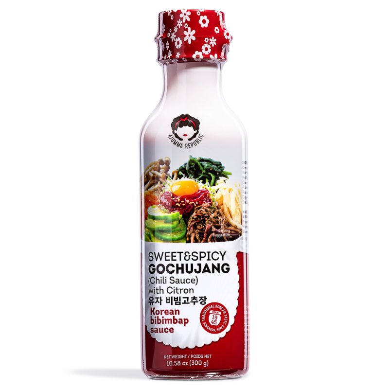 Click Here To Enlarge This Photo Of Ajumma Republic Sweet & Spicy Gochujang &lpar;Chili Sauce&rpar; With Citron 유자 비빔고추장