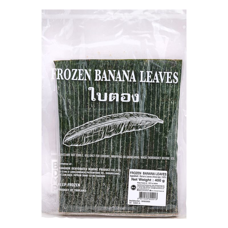 Click Here To Enlarge This Photo Of Frozen Banana Leaves 冰凍香蕉葉