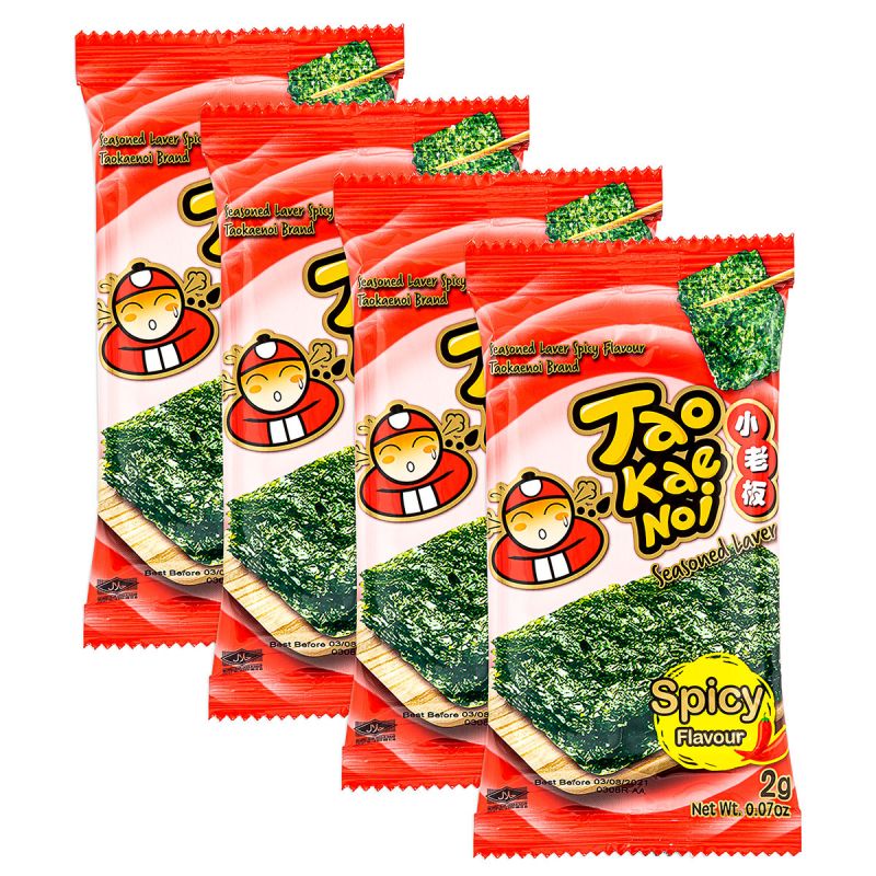 Click Here To Enlarge This Photo Of Tao Kae Noi Seasoned Laver &lpar;Spicy Flavour&rpar;