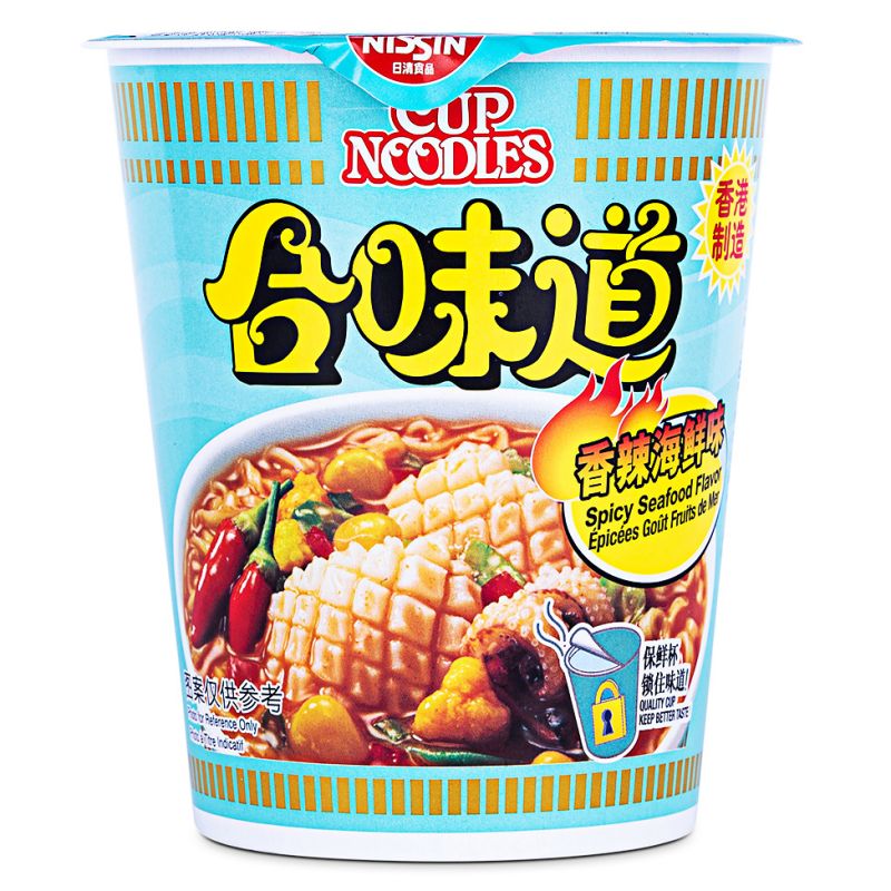 Click Here To Enlarge This Photo Of Nissin Spicy Seafood Cup Noodle 合味道 香辣海鲜味杯面