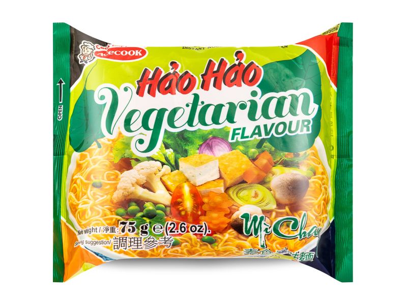 Click Here To Enlarge This Photo Of Acecook Hao Hao Instant Noodles Vegetarian Flavour 越南素食風味麵