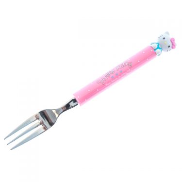 Click Here To Enlarge This Photo Of Sanrio Hello Kitty Fork &lpar;Pink with Figurine&rpar;
