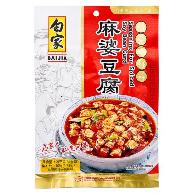 Bai Jia Seasoning For Spiced Soy Bean Curd 白家 麻婆豆腐調味料