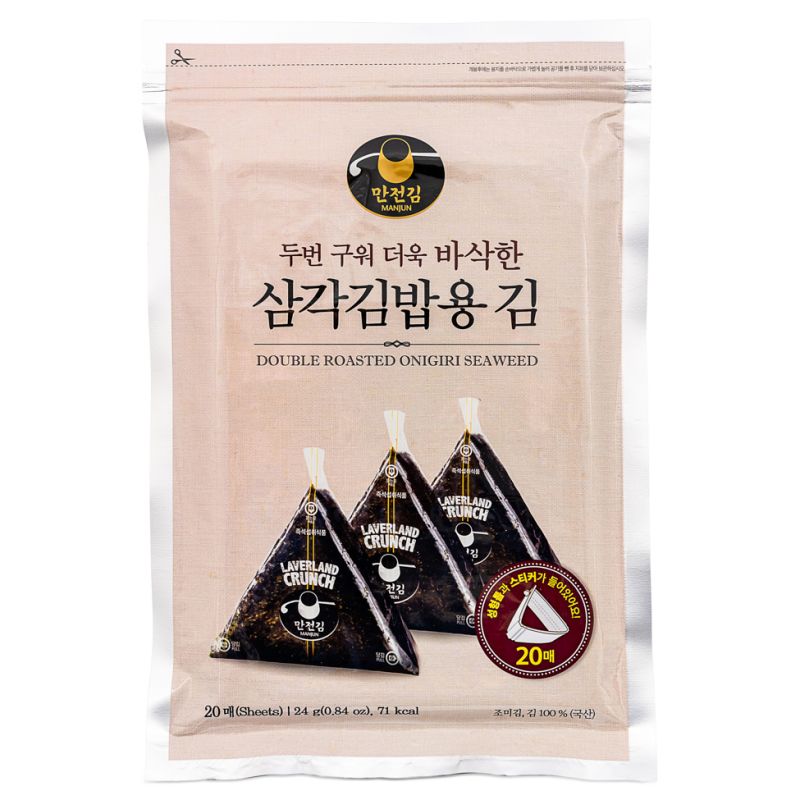 Click Here To Enlarge This Photo Of Manjun Double Roasted Onigiri Seaweed 삼각김밥용김