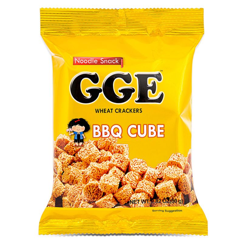 Click Here To Enlarge This Photo Of GGE Noodle Snack Wheat Crackers &lpar;BBQ Cube&rpar;