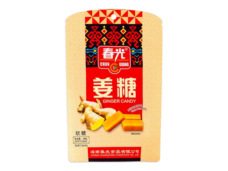 Click Here To Enlarge This Photo Of Chun Guang Ginger Soft Candy 春光 薑糖軟糖